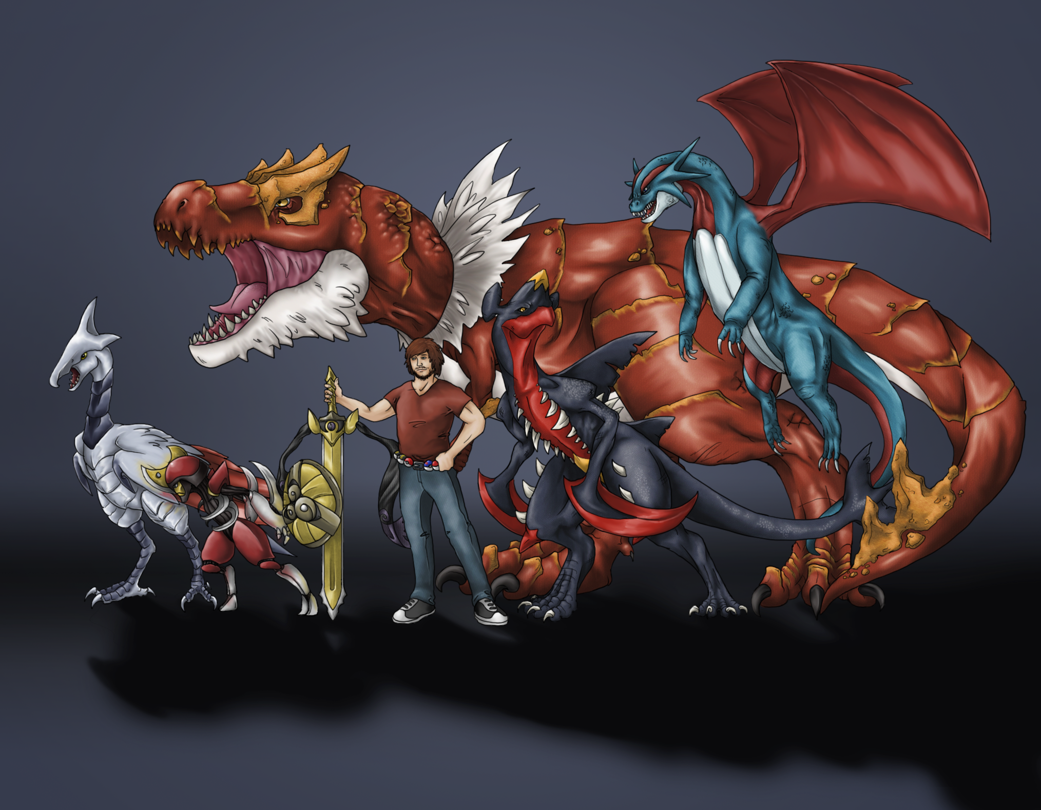 Pocket Monster Hunter #01: Mega Charizard X by PursuerOfDarkness on  DeviantArt