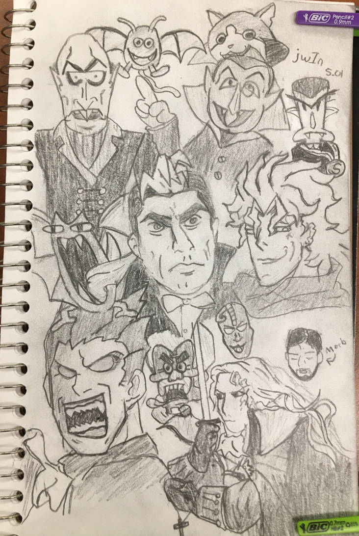 Character Collage: A Brood of Brooding vampires by JustWhatINeeded on ...