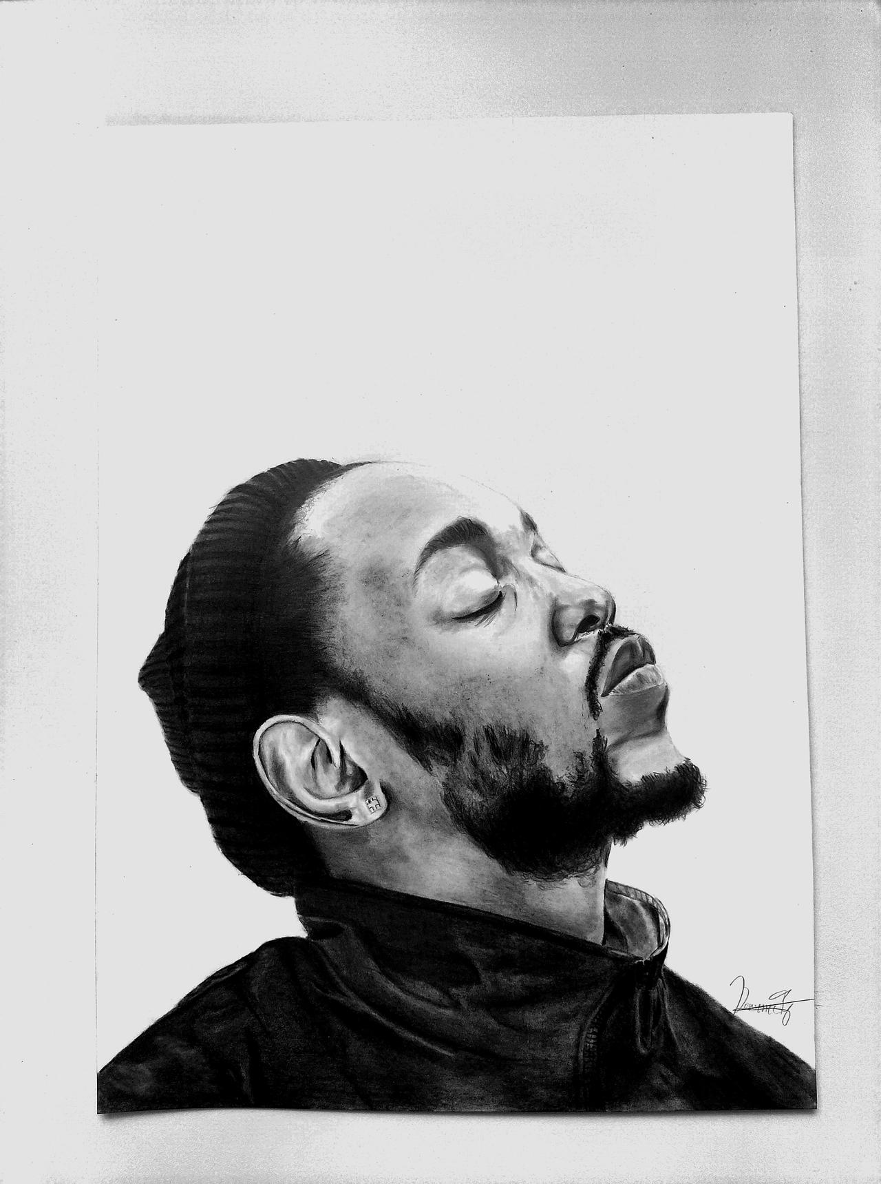 Kendrick Lamar Portrait by DominicthJRojas on DeviantArt