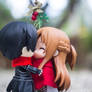 Asuna and Kirito: Sweet Kiss under the mistletoe