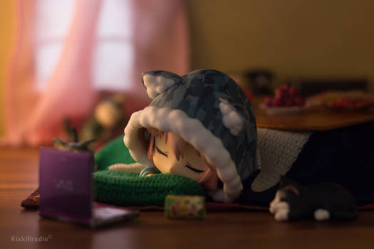 Super Sonico Fell Asleep