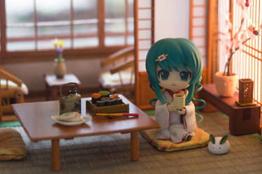 Miku at a Ryokan