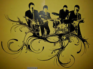 Beatles on my bedroom wall