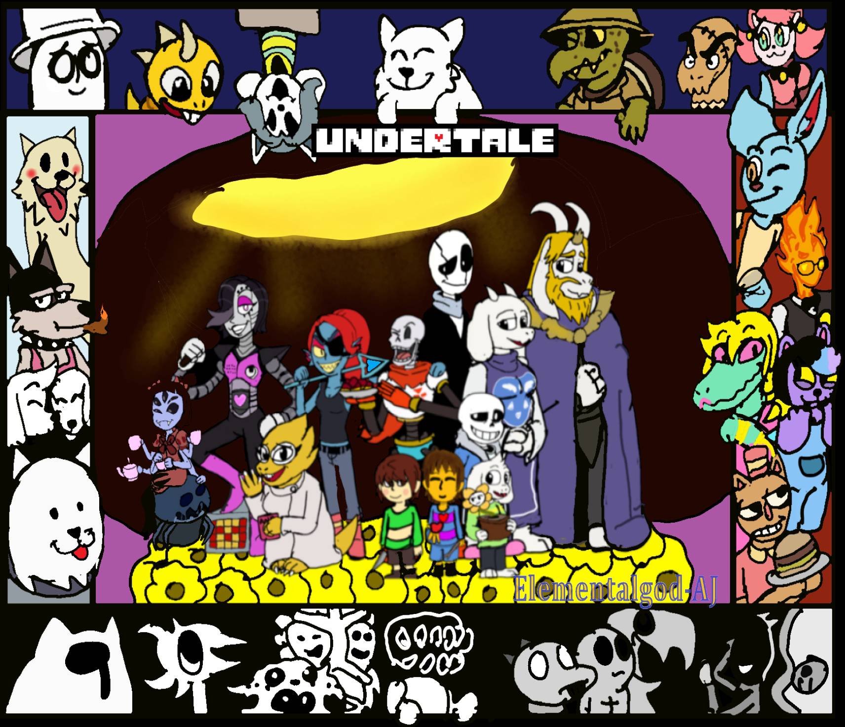 Undertale 5th Anniversary Wallpaper by Emuleel-Arts on DeviantArt