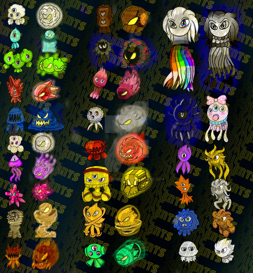 Sonic Elements Fan Made WIsps by ElementalgodAJ on DeviantArt
