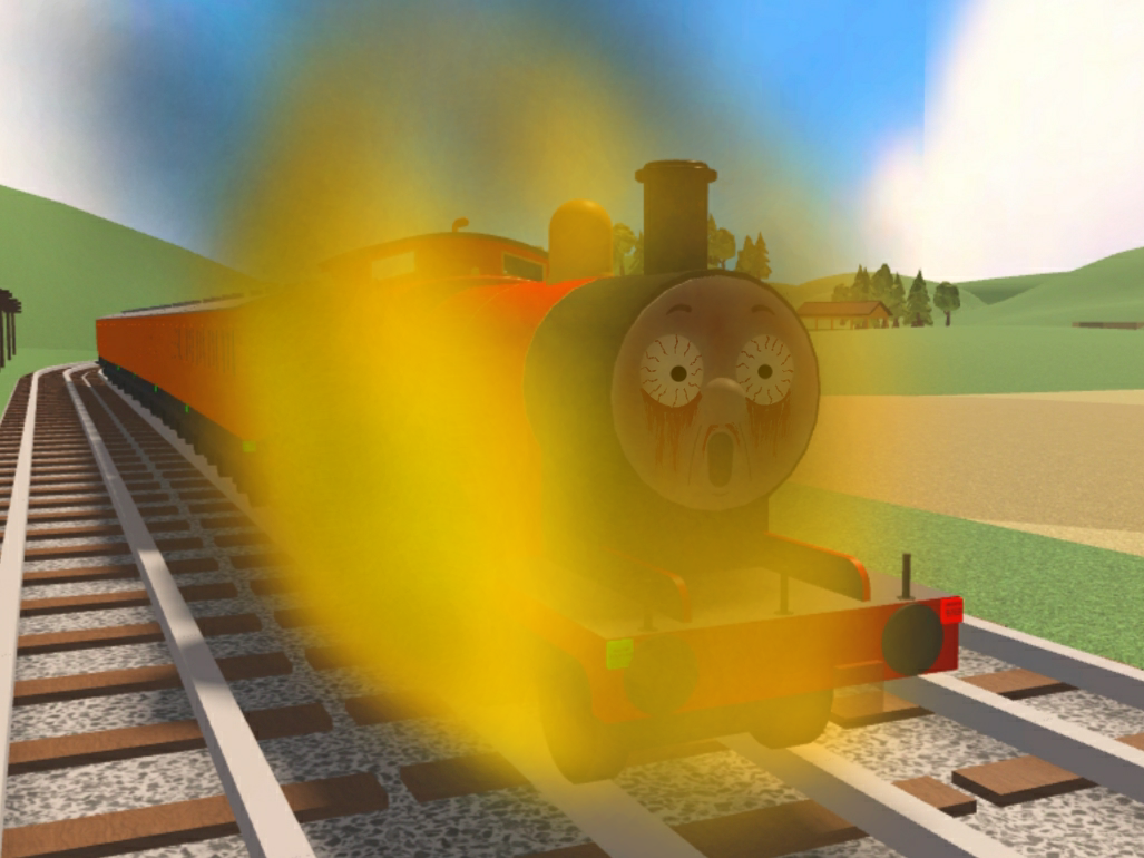 The Flaming Red Engine by thewalkerbricks on DeviantArt