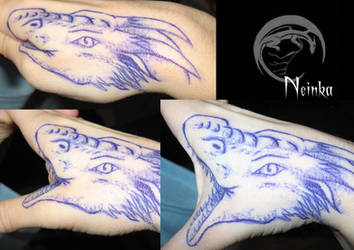 Dragon hand tattoo