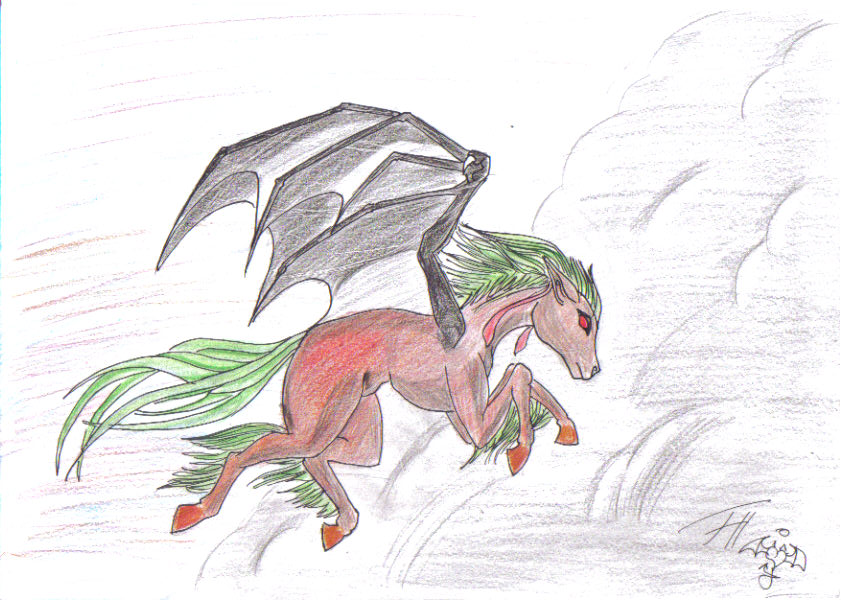 Devils Riding/horse devil horse by Winterflamme on DeviantArt