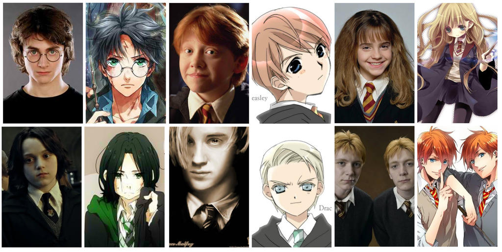 Harry Potter Characters (Anime Version) by killuaxzoldyck09 on DeviantArt