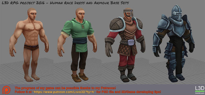 Human Dress/Armour Set