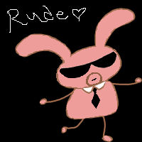 Rude Bunny by TheRainbowMess on DeviantArt