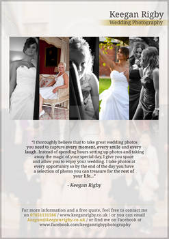 Keegan Rigby Photography Flyer