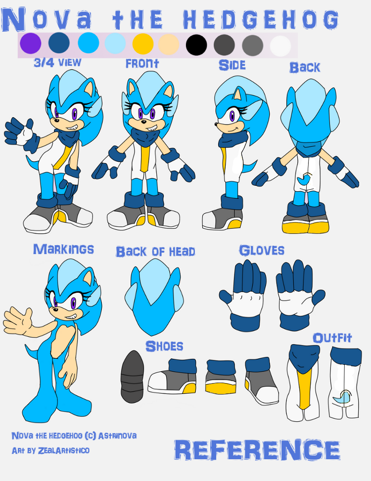 Gift: Nova the  hedgehog REFERENCE