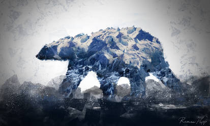 photo manipulation / polar bear