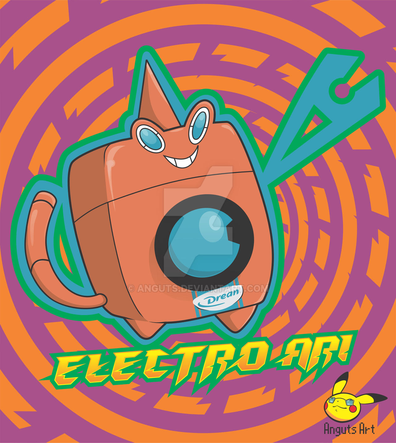 Rotom Electro Ari Rgb by anguts on DeviantArt