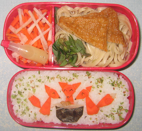Kitsune Bento by gargoylekitty
