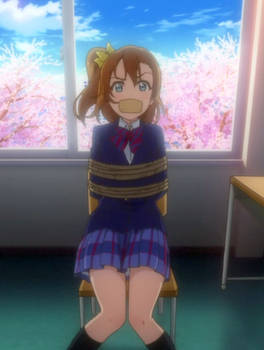 Honoka tied up and gagged