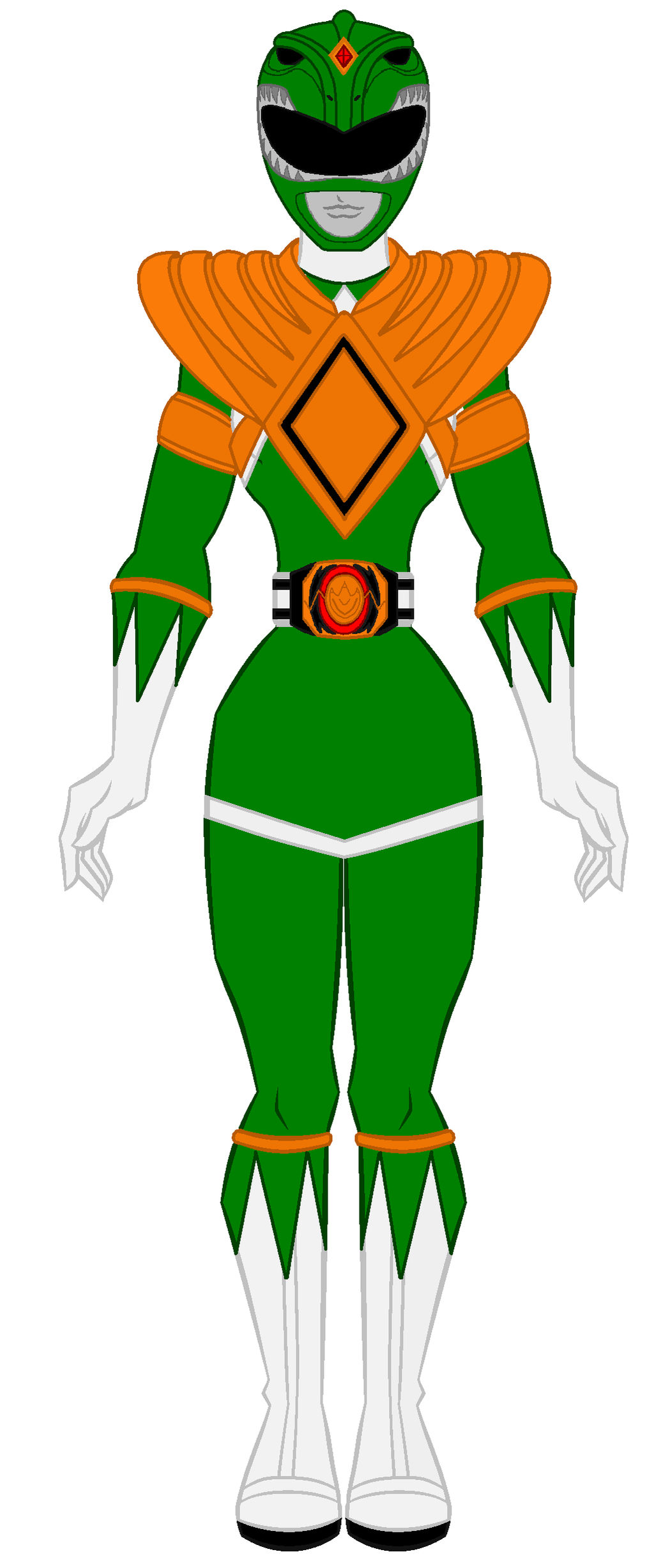 Mighty Morhin Power Rangers - Green Ranger Girl by PowerRangersWorld999 ...
