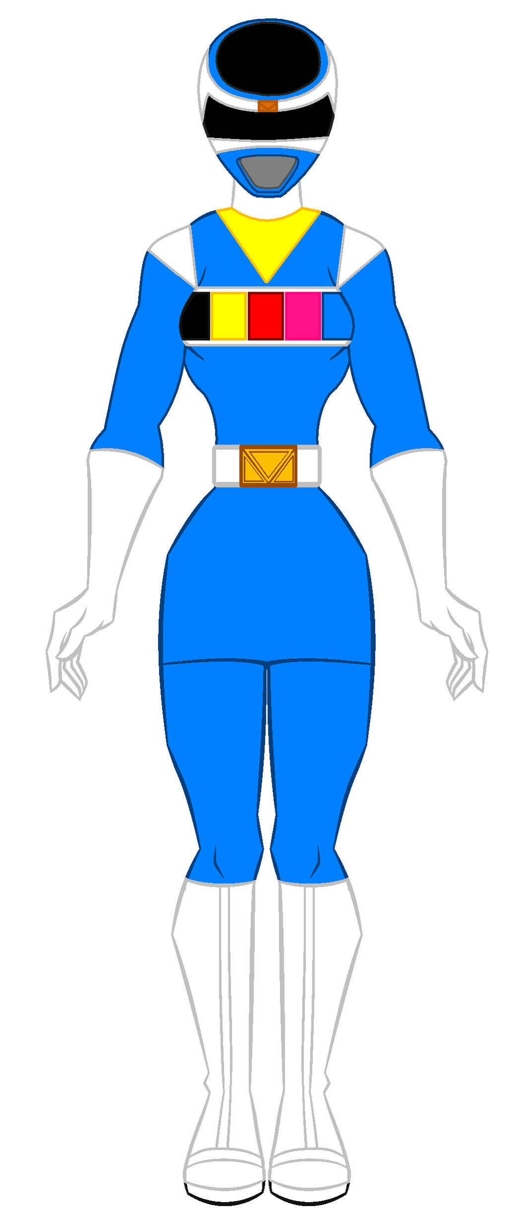 6. Power Rangers in Space - Light Blue Ranger Girl by ...