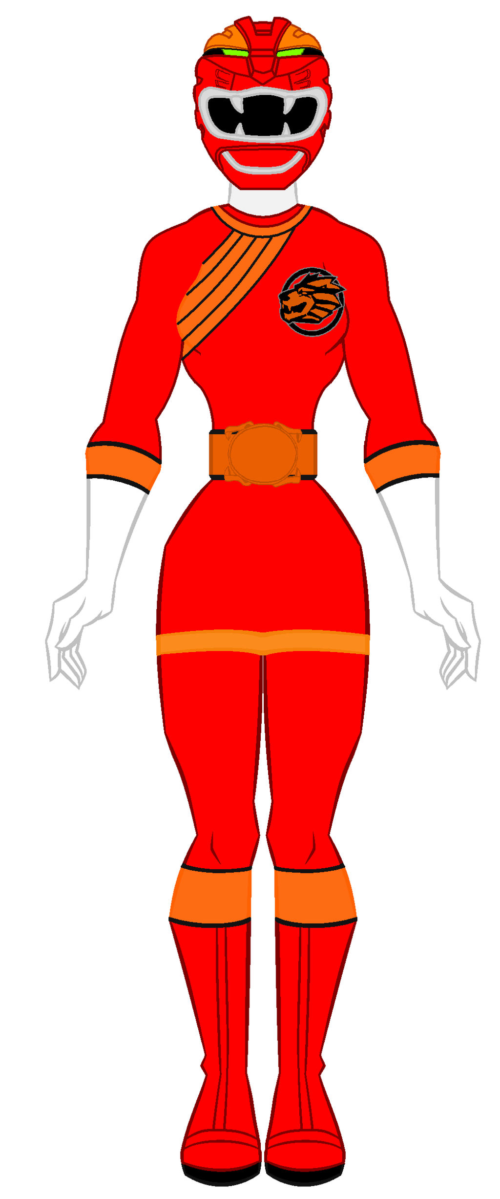 10. Power Rangers Wild Force - Red Ranger Girl by PowerRangersWorld999 ...