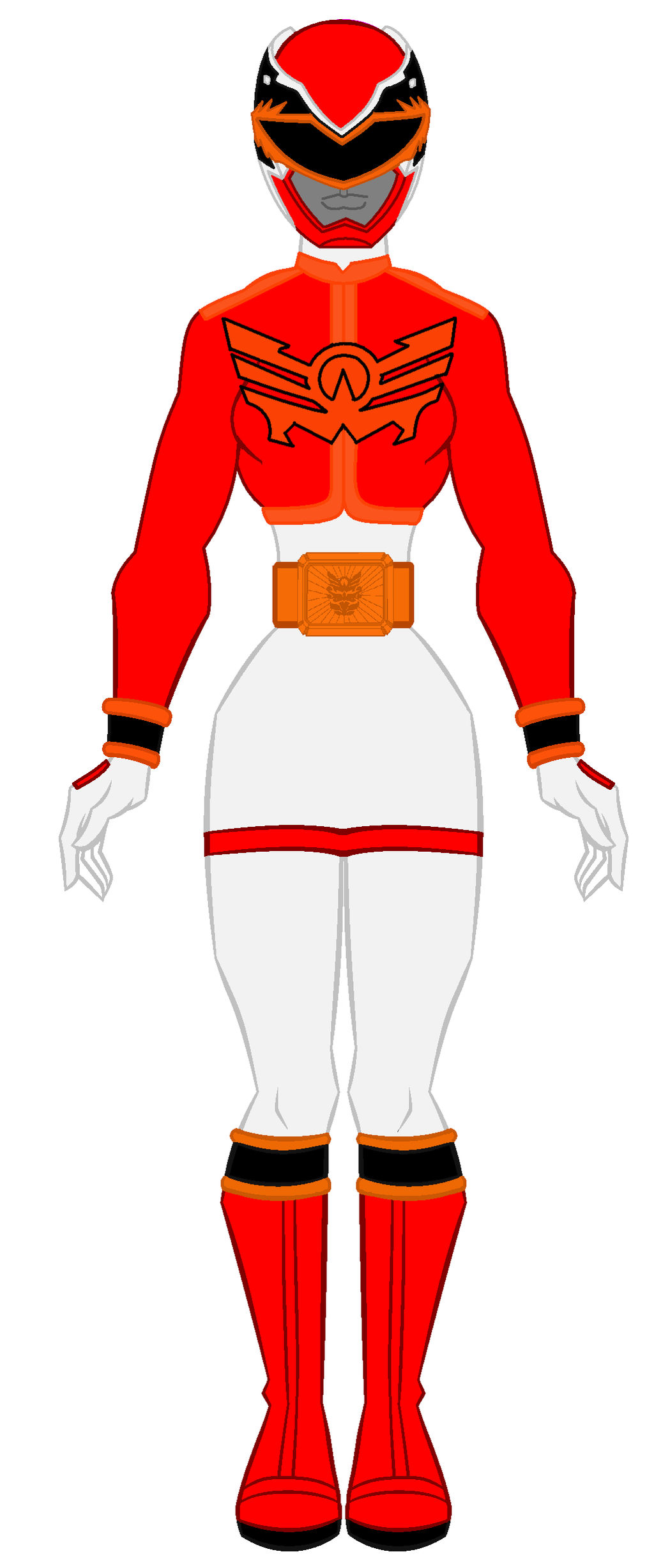 19. Power Ranger Mega Force - Red Ranger Girl by PowerRangersWorld999 ...