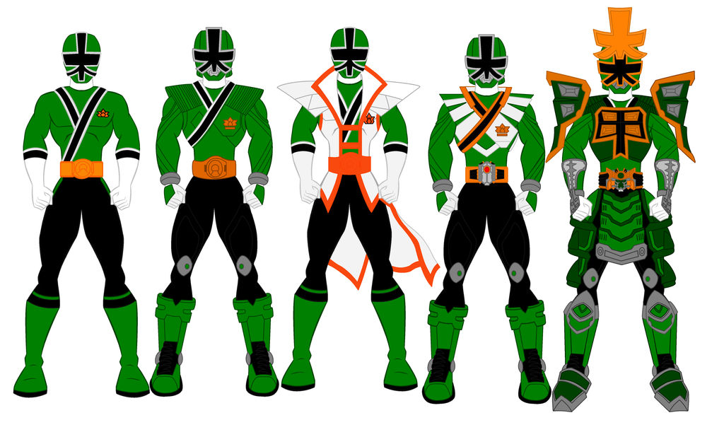 Power Rangers Samurai - Green Ranger Evolution by PowerRangersWorld999 ...