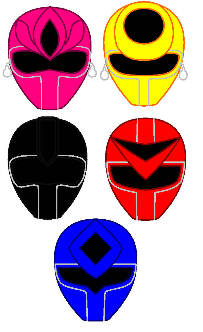 Mask Man Rangers Hikari Sentai Maskman Helmets by PowerRangersWorld999 on DeviantArt