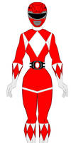 1. Mighty Morphin Power Rangers - Red Ranger Girl 