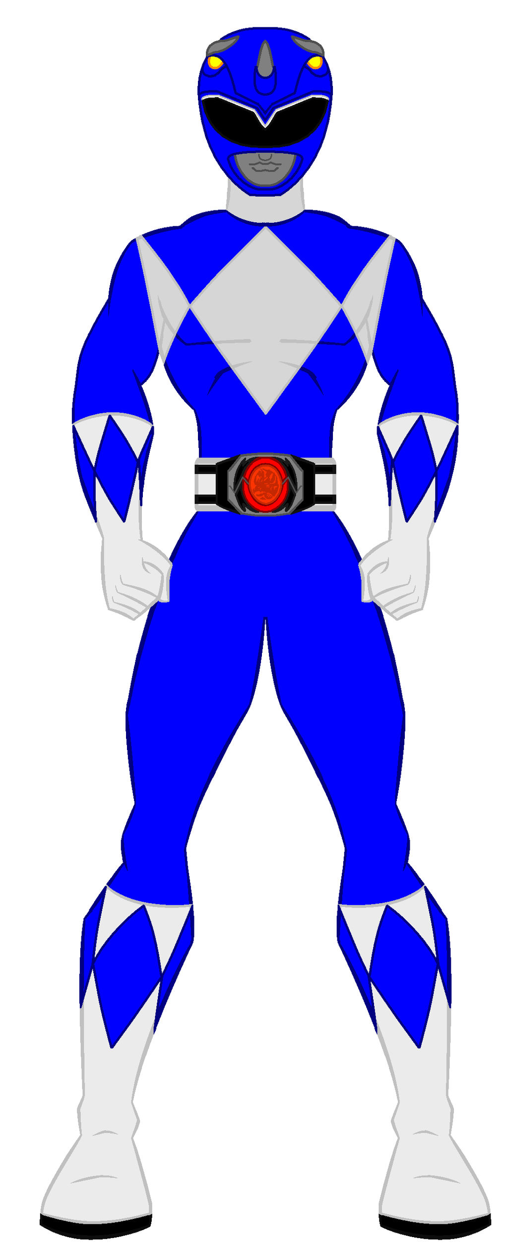 1. Mighty Morphin Power Rangers Blue Ranger by PowerRangersWorld999