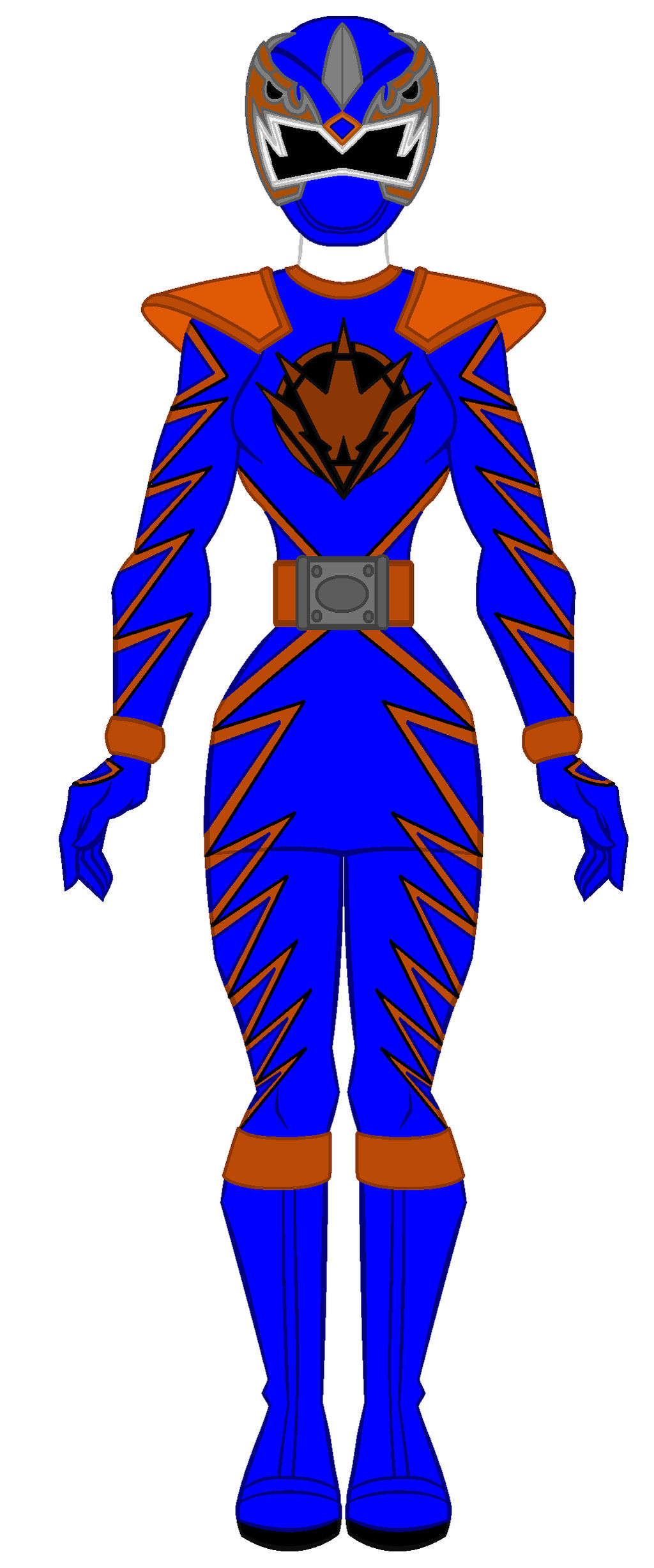 Power Rangers Dino Thunder - Triassic Blue Girl by PowerRangersWorld999 ...