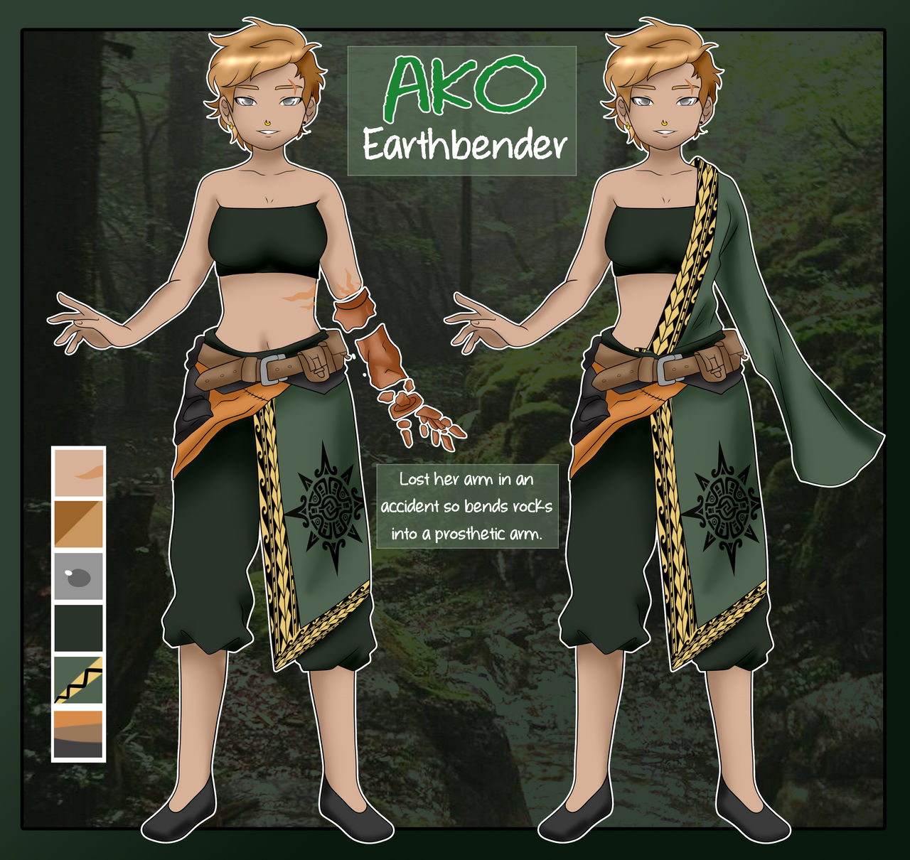 Earthbender Deviantart ATLA OC | Ako the Earthbender by Exhoedia on DeviantArt
