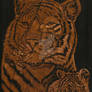 Scratch Board Tiger and Cub