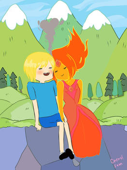 finn x princess flame -burning love!-