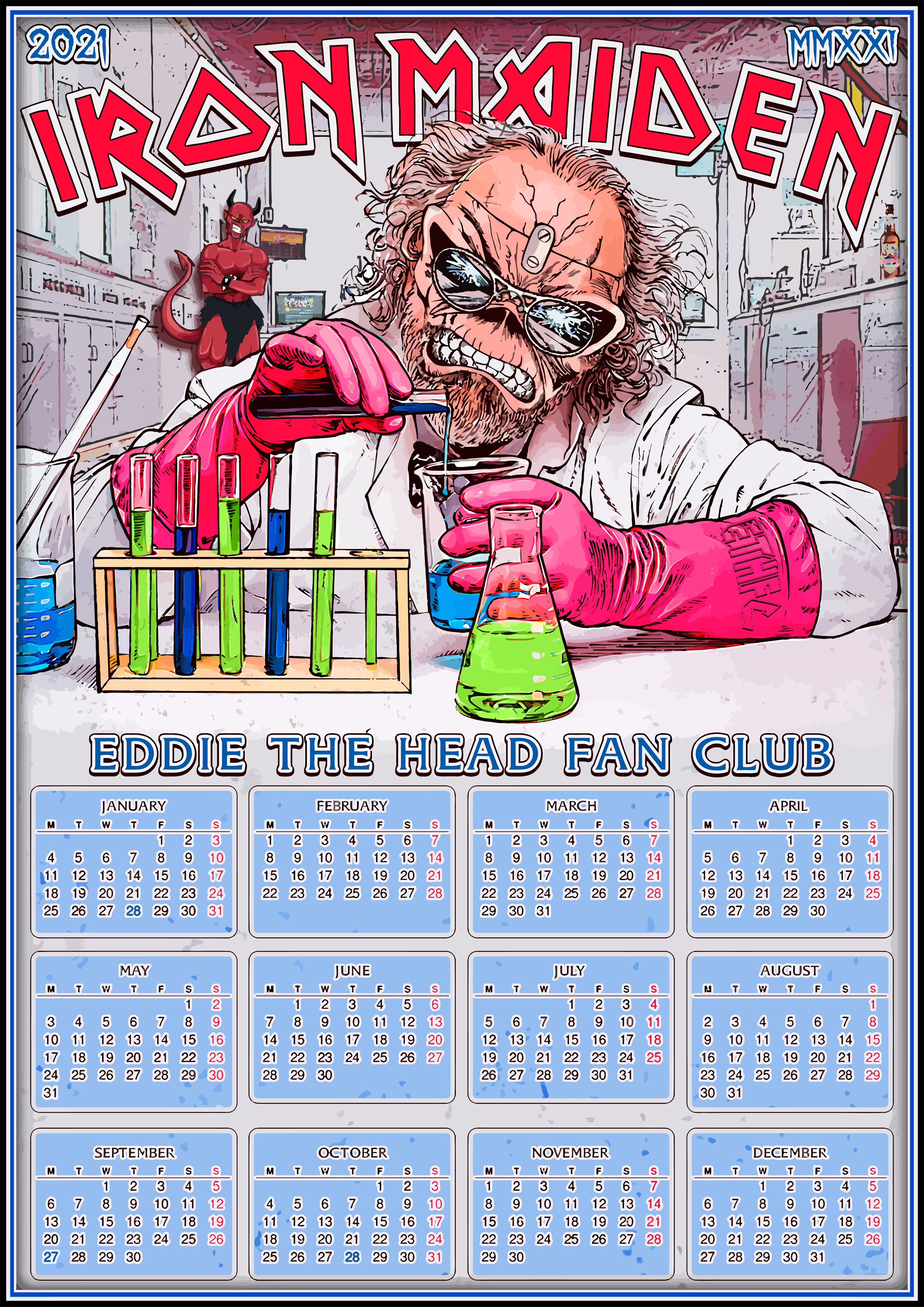 Iron Maiden / ETHFC 2021 Calendar by croatian-crusader on DeviantArt