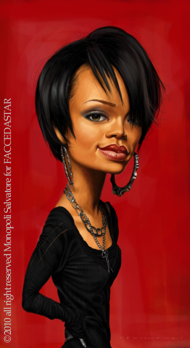caricature rihanna