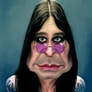 Caricatura Ozzy Osbourne