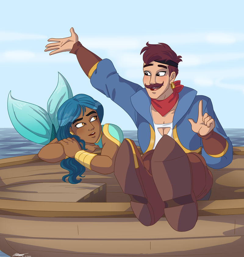 Seamista September day 4 - mermaid/pirate by Snowy-Weather on DeviantArt
