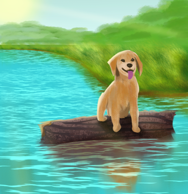 Dog On A Log