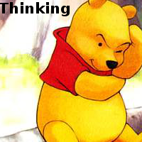 Winnie the pooh thinking icon
