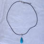 Faux Turquoise Teardrop Necklace