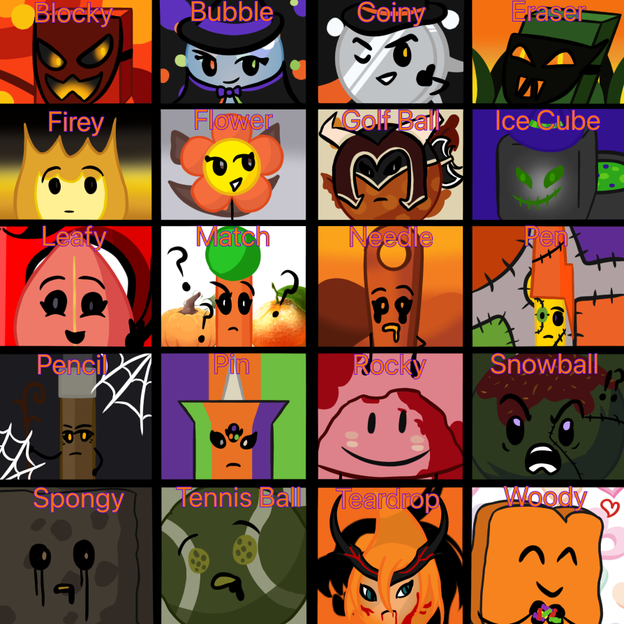 BFDI Halloween Color Schemes By Stormzaza On DeviantArt bfdi-halloween-color-schemes-by-stormzaza-on-deviantart