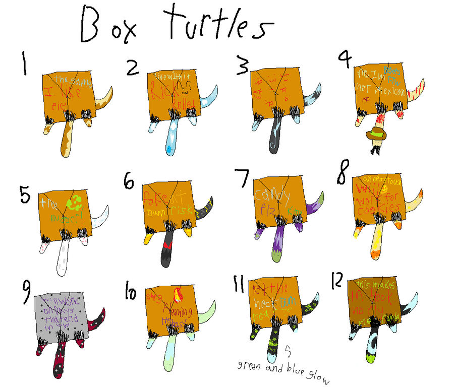 Box turtle Adoptables by GarryGible on DeviantArt