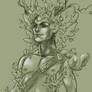 Green Man and Squirrel