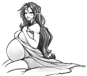 Preggo Malon in the morning