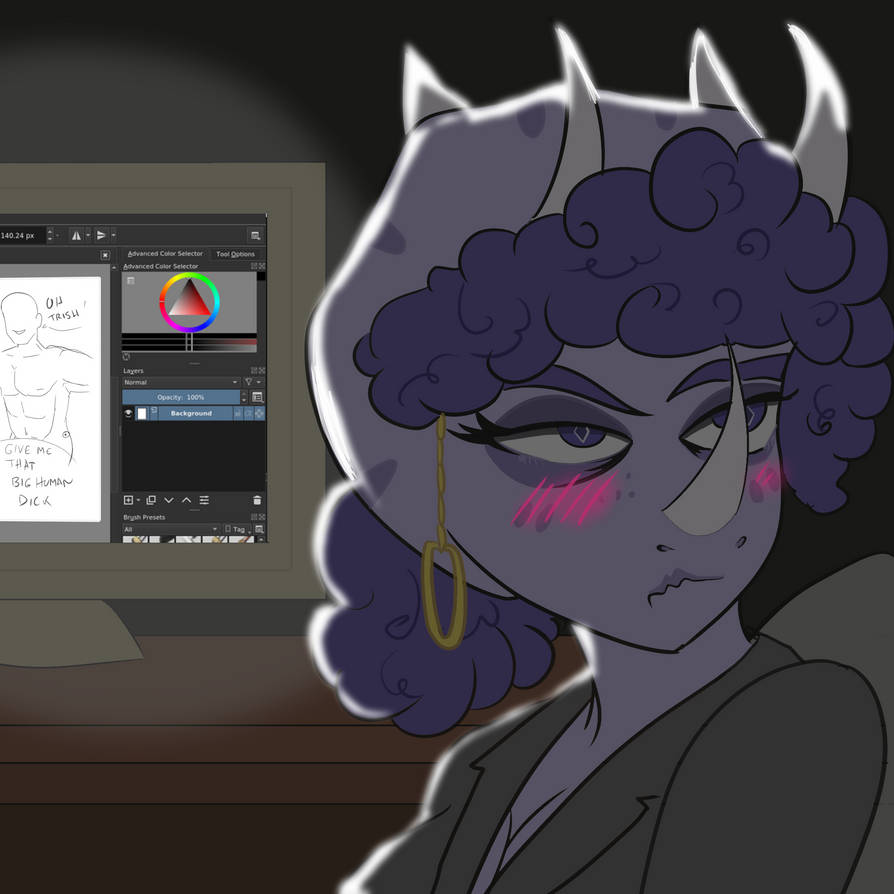 UGH! You should knock before opening the door... by ArsenicIII on