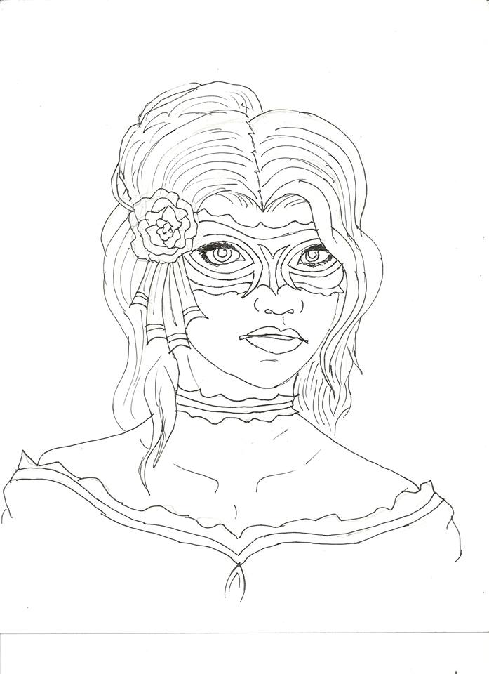 Masquerade Lineart