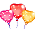 Heart Balloons: I love you!