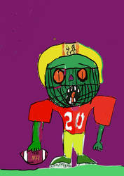 A zombie NFL player