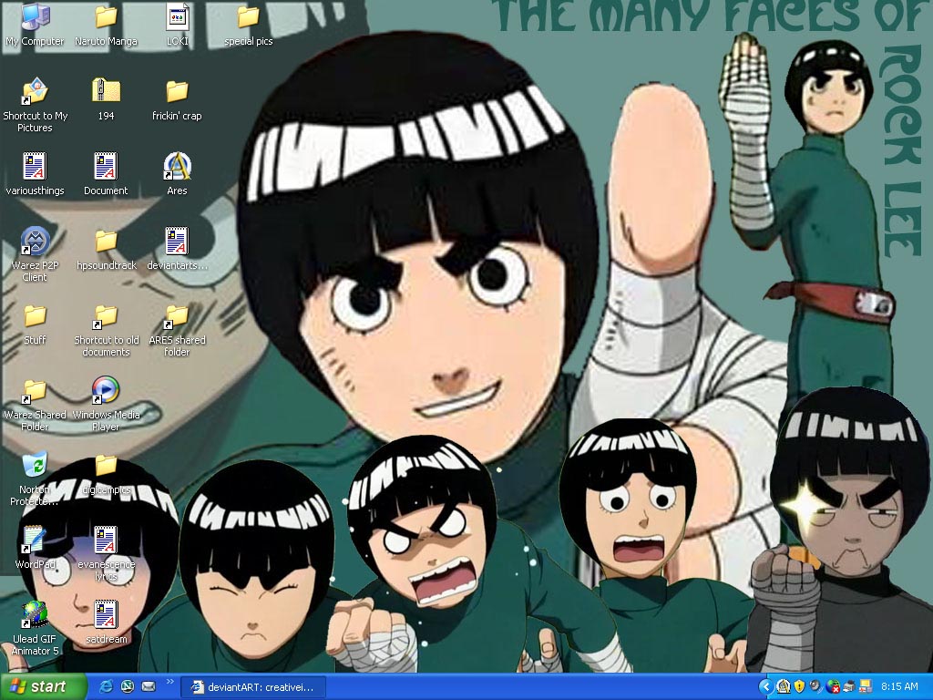 rock lee desktop I made