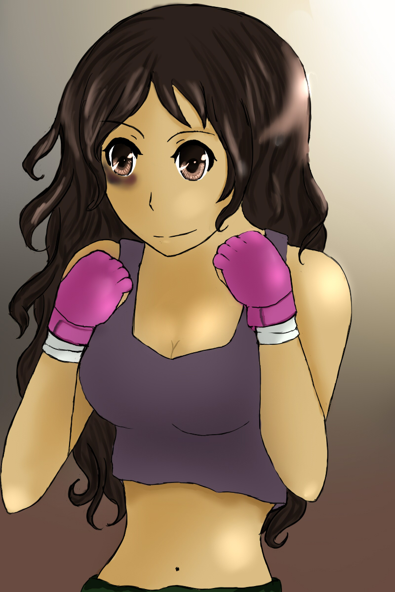 Fighting/MMA Anime Girl by LuciaVargasSicily on DeviantArt